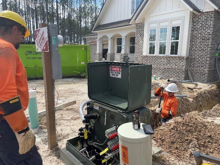 underground utility work